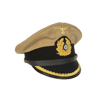 WW2 German Kriegsmarine Tropical Visor Cap - Junior Officer