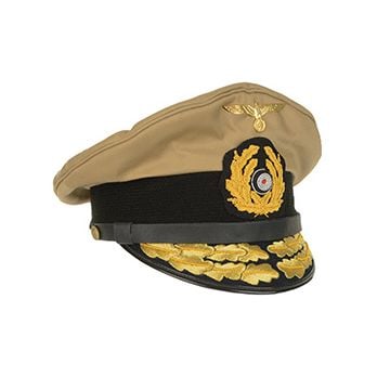 WW2 German Kriegsmarine Tropical Visor Cap - Admiral
