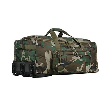 Wheeled 136L Trolley Commando Travel Bag - Woodland Camo