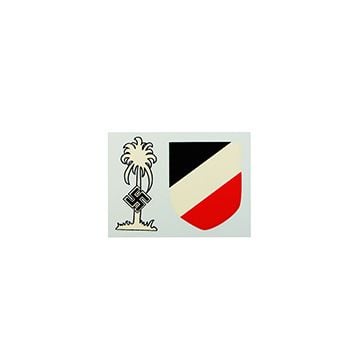 WW2 German Helmet Decals - Afrika korps