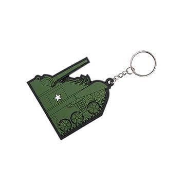 WW2 PVC 3D Keychain - Sherman Tank