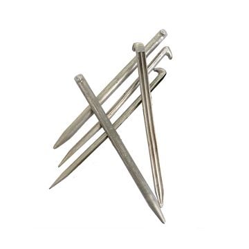 Original German Army 25cm Aluminium Tent Peg - Grade 1 - Pack of 5