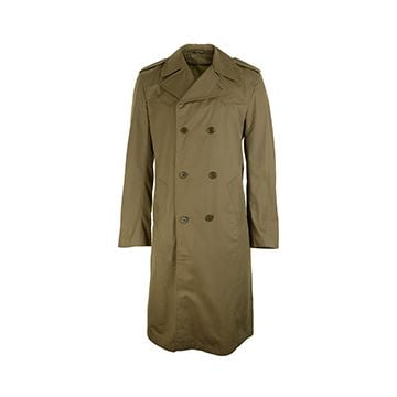 Original Italian Army Trench Coat with liner - Olive Drab