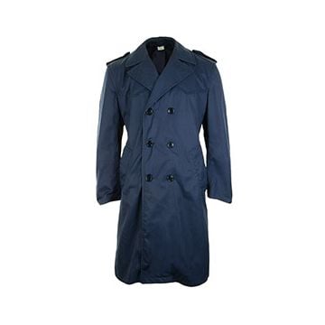 Original Italian Army Trench Coat - Dark Blue