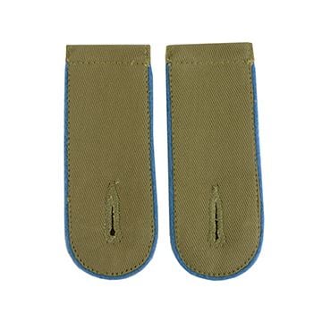 DAK Afrika Korps Cornflower Blue Piped EM Shoulder Boards - Medical