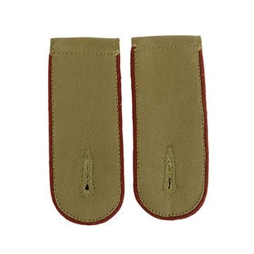 DAK Afrika Korps Carmine Piped EM Shoulder Boards - General Staff