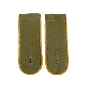 DAK Afrika Korps Golden Yellow Piped EM Shoulder Boards - Cavalry