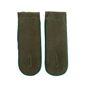 DAK Afrika Korps Light Green Piped EM Shoulder Boards - Jager