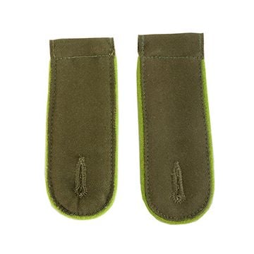 DAK Afrika Korps Meadow Green Piped EM Shoulder Boards - Grenadier