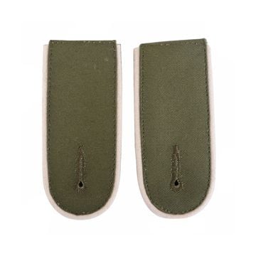 DAK Afrika Korps White Piped EM Shoulder Boards - Infantry