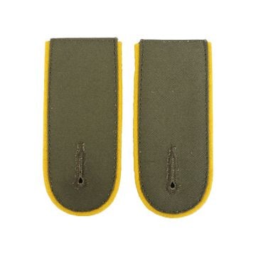 DAK Afrika Korps Lemon Yellow Piped EM Shoulder Boards - Signals
