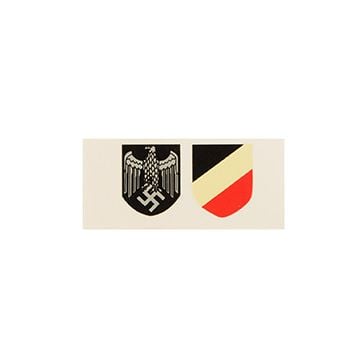 WW2 German Miniature Helmet Decal - Army