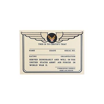WW2 US USAAF Pass Card Packs