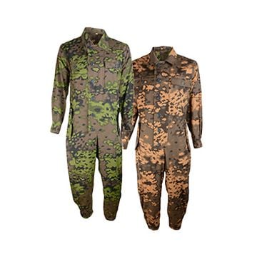 WW2 Reversible German Panzer Combi Overalls - Oakleaf A Camo