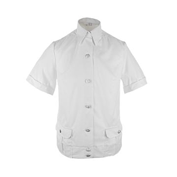 Original German Short Sleeve Female Police Shirt - White