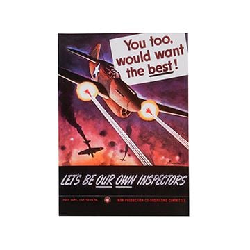 WW2 American Inspectors Propaganda Poster