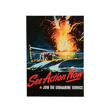 WW2 American Submarine Service Propaganda Poster