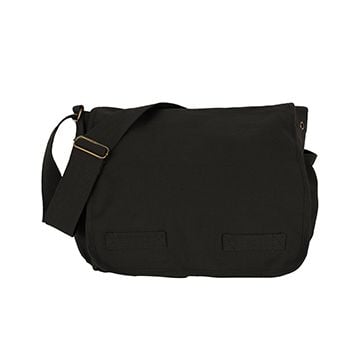 Rothco Classic Canvas Messenger Bag - Black