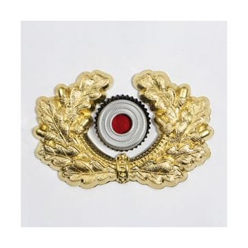 Army Metal Wreath and Cockade - Gold - Thumbnail
