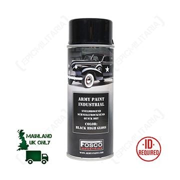 Army Spray Paint - Gloss Black - Thumbnail