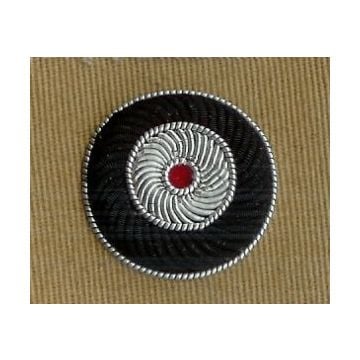 Bullion Cap Cockade - Tan