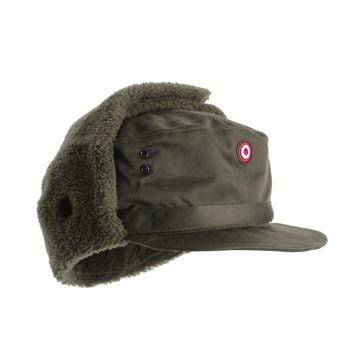 Original Austrian Army Winter Cap Issued - Olive Drab