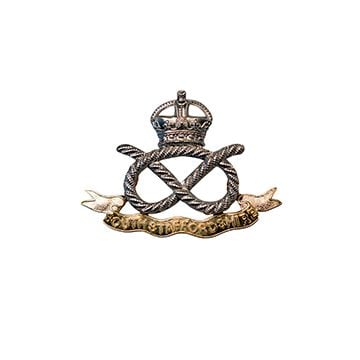 This image shows the front of the South Staffordshire Cap Badge. -TN