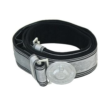Black SS Brocade Belt and Buckle - Thumbnail