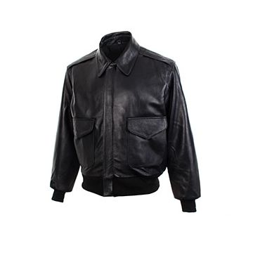 Black Leather US Pilots A2 Jacket - Repro Thumbnail