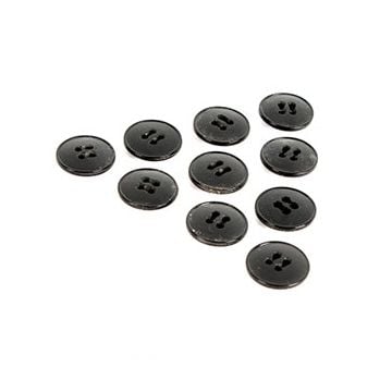 Black Vintage Buttons - Type 4 - 1.5 cm Thumbnail