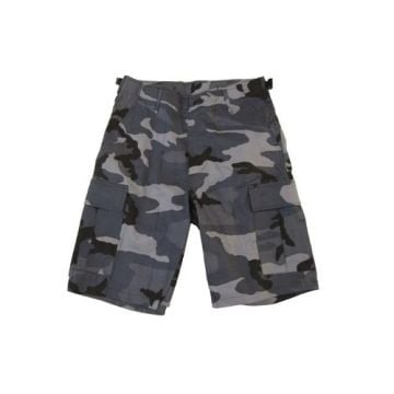 Sky Blue Camo BDU Shorts