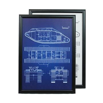 British MkV Tank Framed Patent Print Thumbnail
