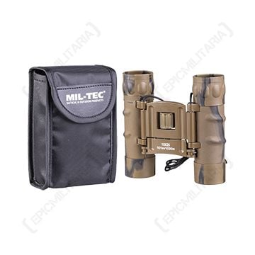 10 x 25 Foldable Binoculars with Case - Desert Camo