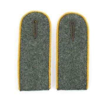 Cavalry EM Shoulder Boards Field Grey (Gold Yellow piped) Thumbnail