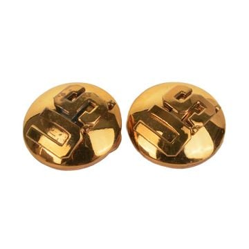 WW2 US Monogram Collar Discs -  Domed