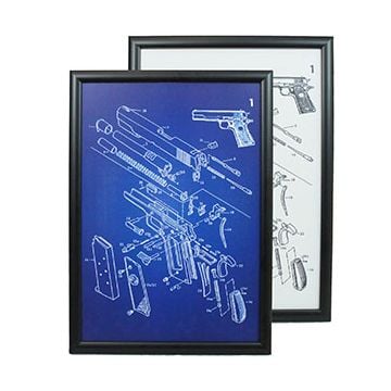 US Colt 1911 Pistol Framed Patent Print Thumbnail
