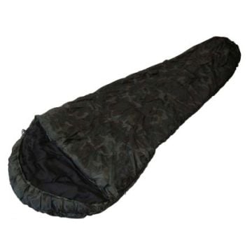 Dark Woodland Camo Mummy Sleeping Bag