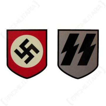This image shows a view of the Early SS Helmet Decal