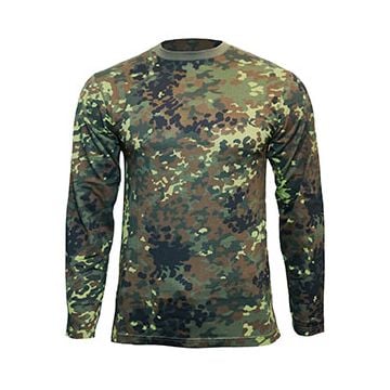 Flecktarn Camo Long Sleeved T-Shirt