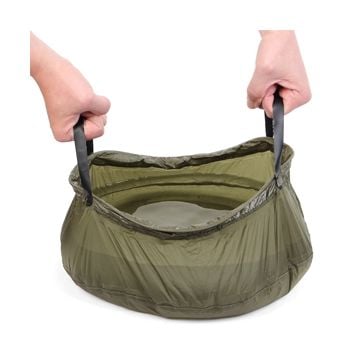 Foldable Camping 10L Wash Bowl - Olive Drab Thumbnail