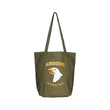101st Airborne Division Canvas Tote Bag - Olive Drab