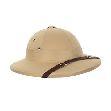 French Tropical Pith Helmet - Khaki Thumbnail