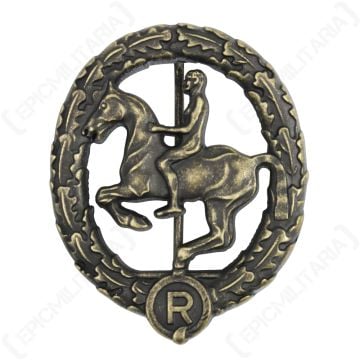 WW2 German Horsemans Badge Bronze