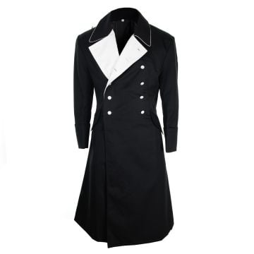 German M32 Black Gabardine Generals Coat Open