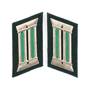 German Bundeswehr Infantry Green Collar Tabs
