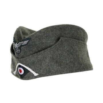 This view shows the front of the German M34 Overseas Side Cap - Infantry. Thumbnail.