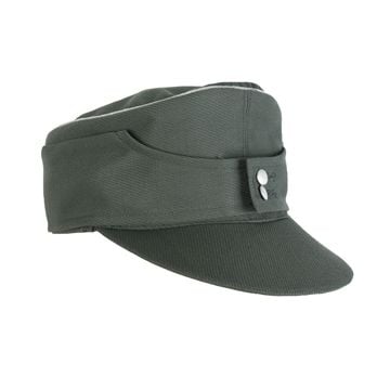 German Officers Gabardine M43 Field Cap - Silver Piping Thumbnail
