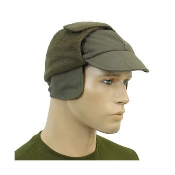 German Olive Green Winter Cap thumb