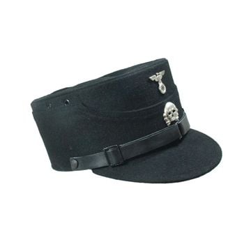 German SS Kepi - Black - Thumbnail
