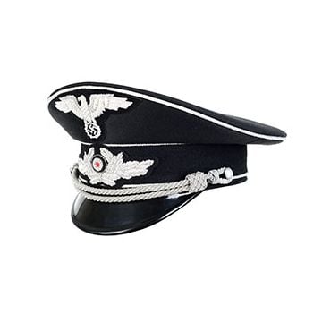 WW2 German Diplomatic Officers Visor Cap - Silver Thumbnail